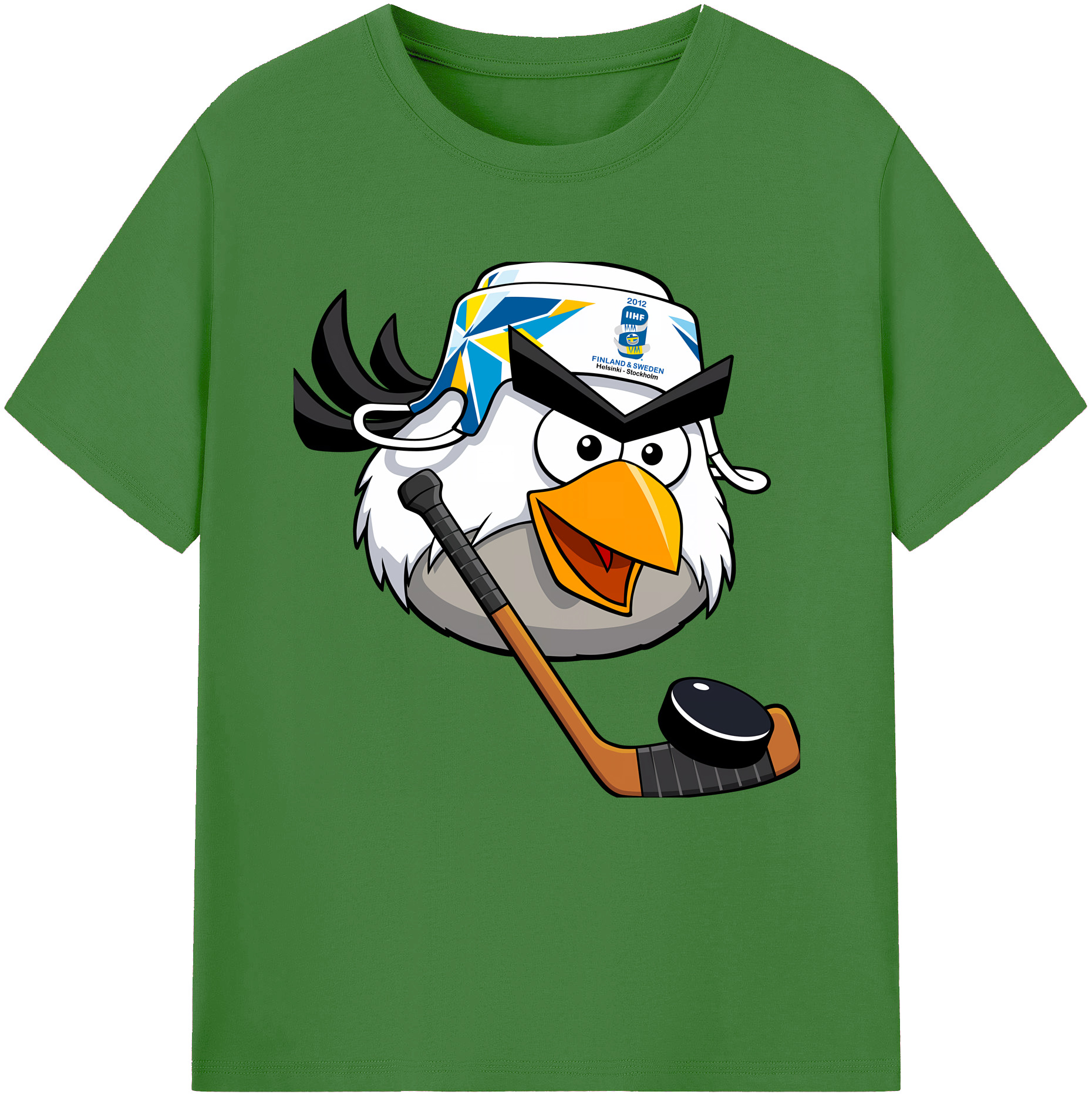 （画像用） Angry Birds アングリーバード レディースカジュアルプリントTシャツ（綿100％）